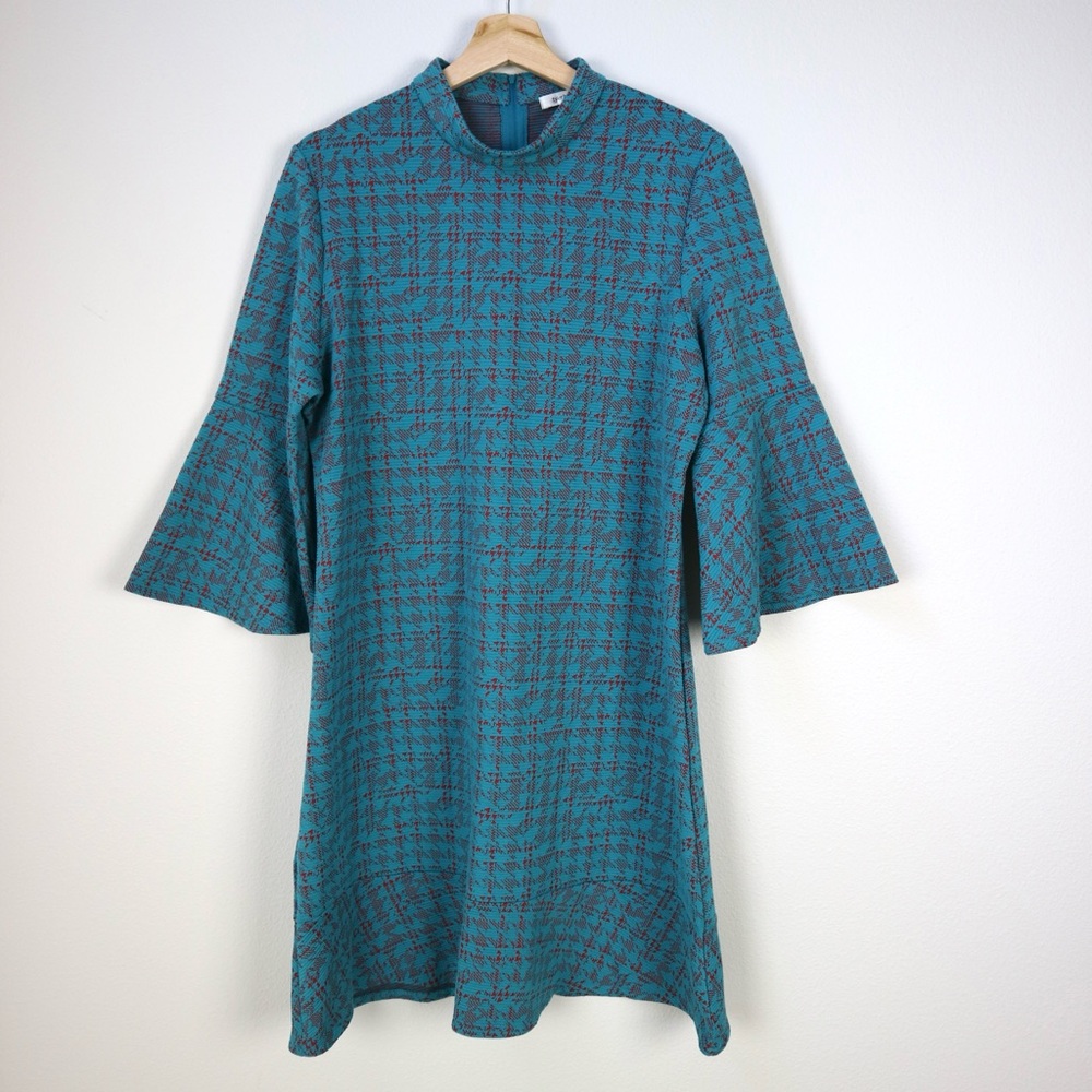 Tyler Boe Teal Plaid Dress